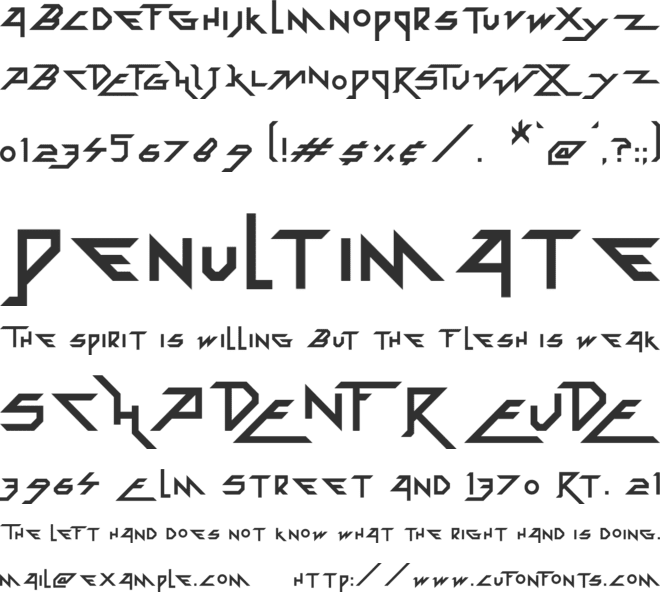 Zoxoz font preview