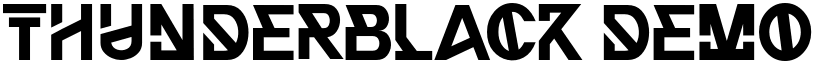 THUNDERBLACK DEMO font download