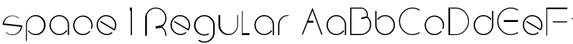 space 1 Regular font