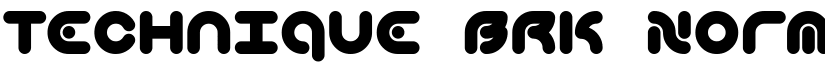 Technique BRK Normal font