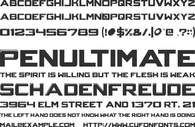 Crystal Core font preview