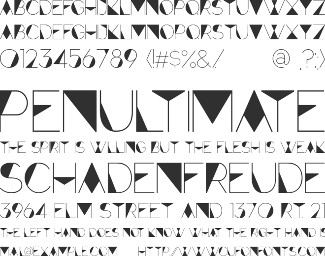 Forte font preview