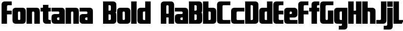 Fontana Bold font