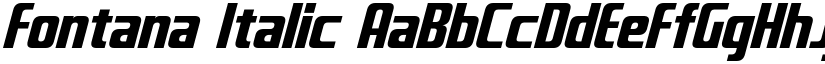 Fontana Italic font