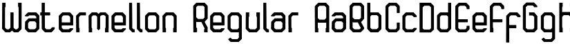 Watermellon Regular font