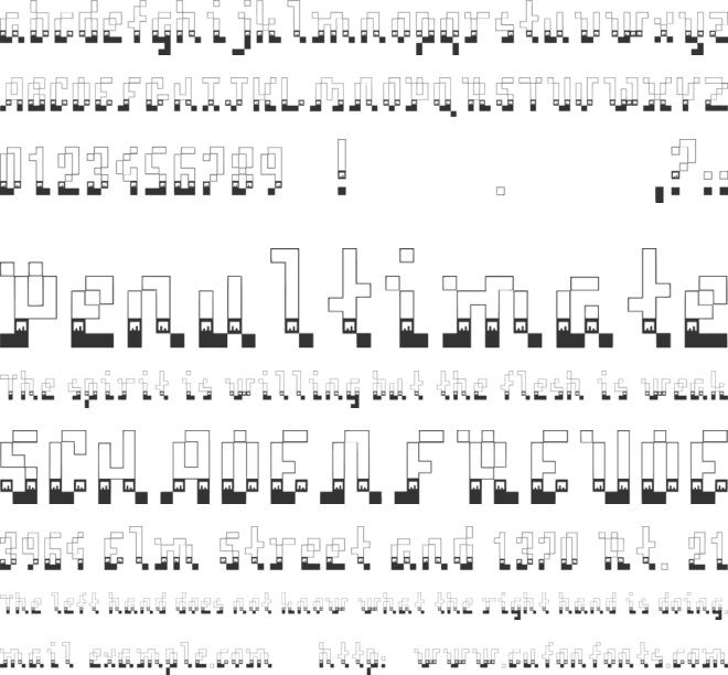 Hornbill Fest font preview