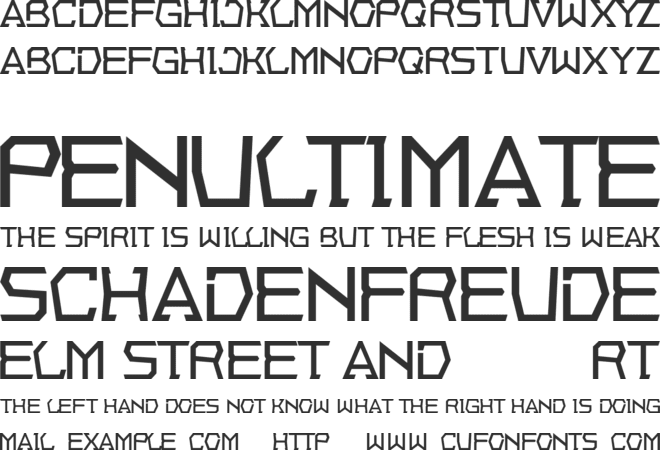 Corners Demo font preview