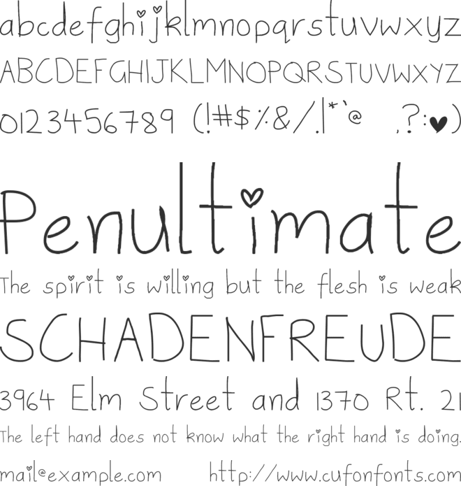 Sweetie Pie font preview