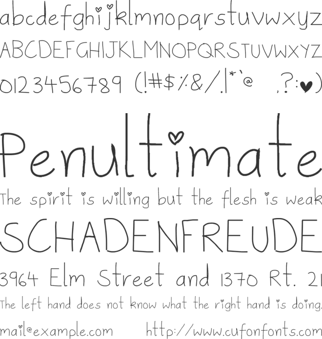 Sweetie Pie font preview