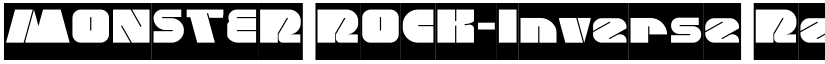 MONSTER ROCK-Inverse Regular font