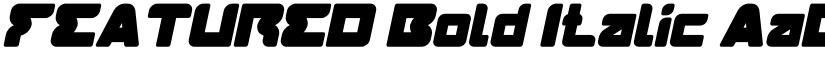 FEATURED Bold Italic font