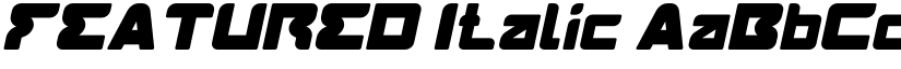 FEATURED Italic font