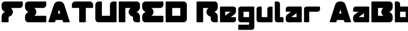 FEATURED Regular font