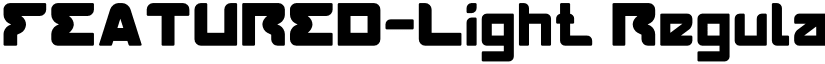 FEATURED-Light Regular font