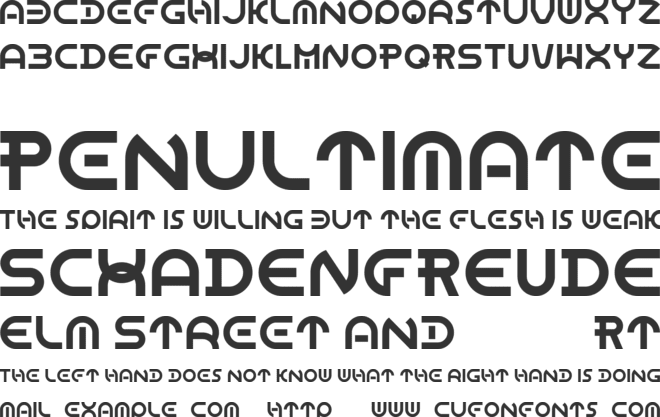 Dome Circle font preview