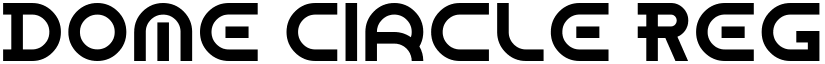 Dome Circle Regular font