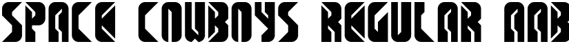 SPACE COWBOYS Regular font