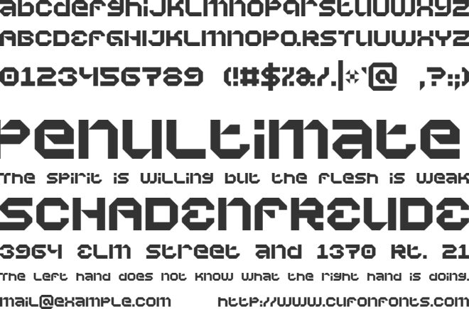 Vaporbyte font preview