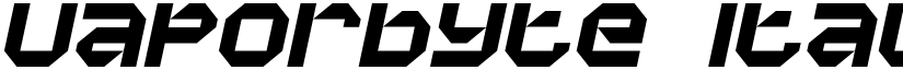 Vaporbyte Italic font