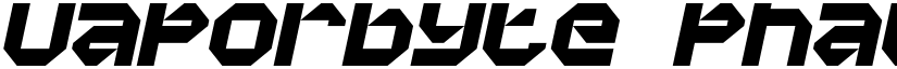 Vaporbyte Phat Italic font