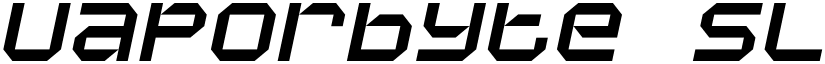 Vaporbyte Slim Italic font