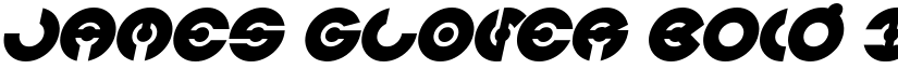 JAMES GLOVER Bold Italic font