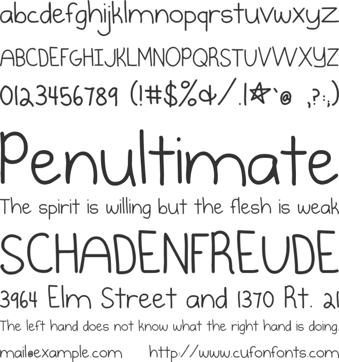 Burst My Bubble font preview