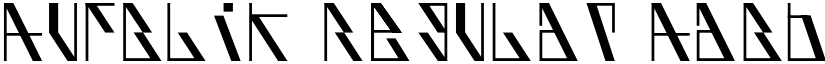 AufBliK Regular font