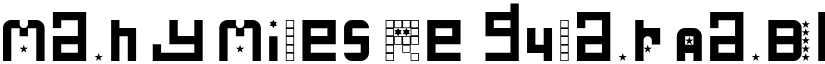Many Miles Regular font