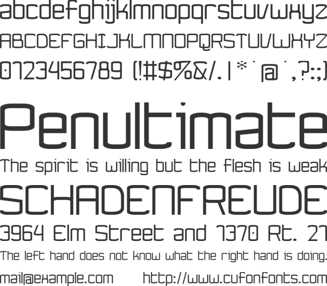 Ynnovatta font preview