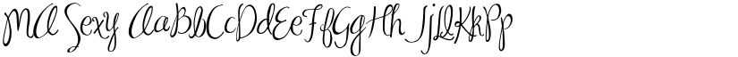 MA Sexy font