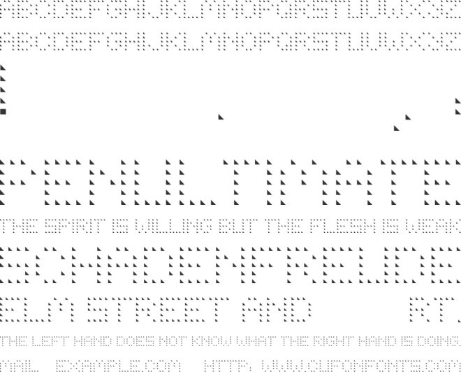 BOODAS DREIECKE font preview