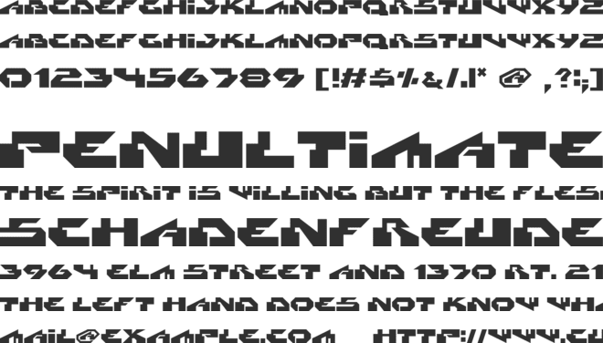 Radikal font preview