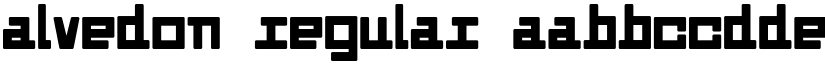 Alvedon Regular font