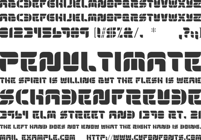 BLONESCHA font preview