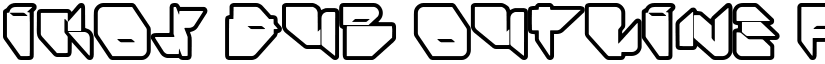 Ikos Dub Outline Regular font