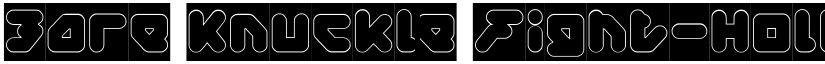 Bare Knuckle Fight-Hollow-Inver Regular font