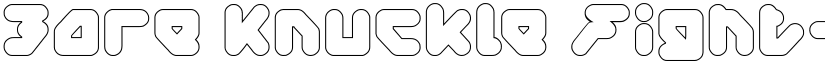 Bare Knuckle Fight-Hollow Regular font