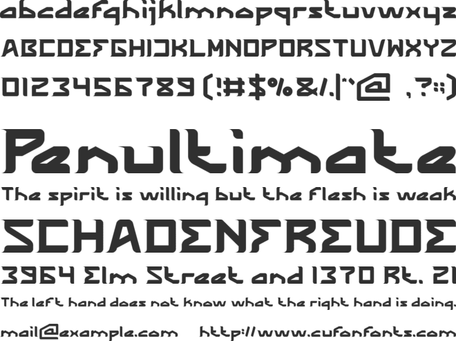 The WIzard Of One Click font preview