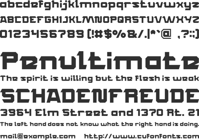 ROCK STEADY font preview