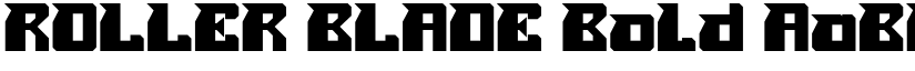 ROLLER BLADE Bold font