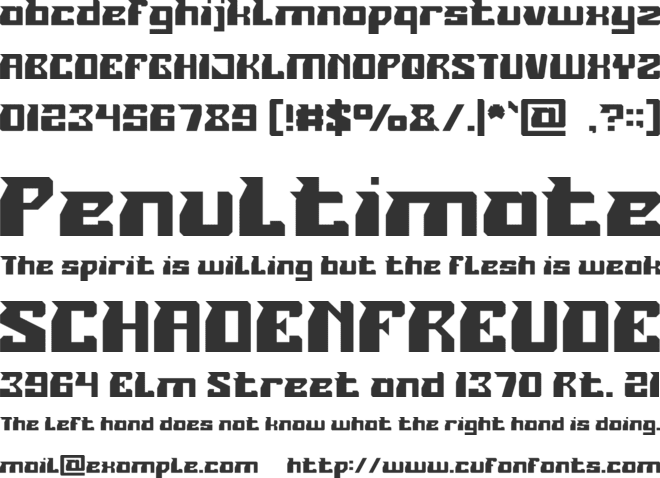 ROLLER BLADE font preview