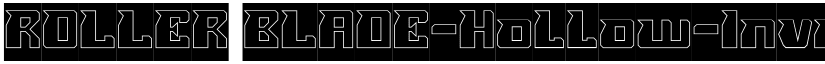 ROLLER BLADE-Hollow-Inverse Regular font