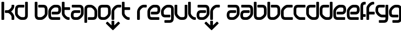 KD Betaport Regular font