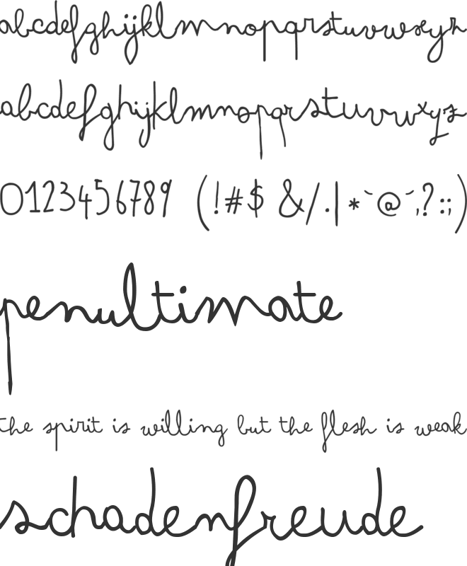 Arsenale White font preview