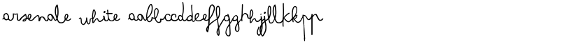 Arsenale White font