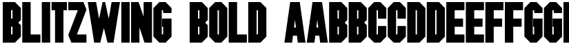 Blitzwing Bold font