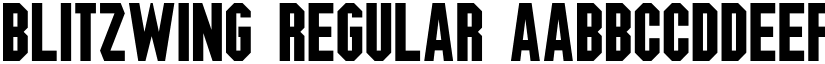 Blitzwing Regular font