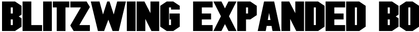 Blitzwing Expanded Bold font