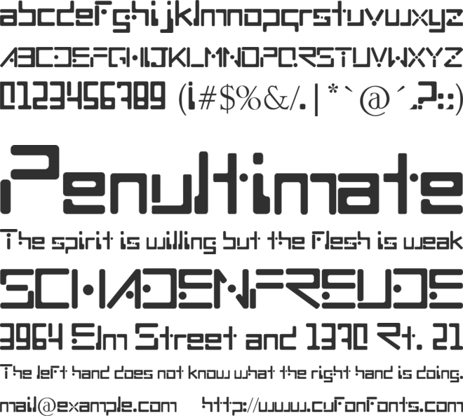 MNML font preview